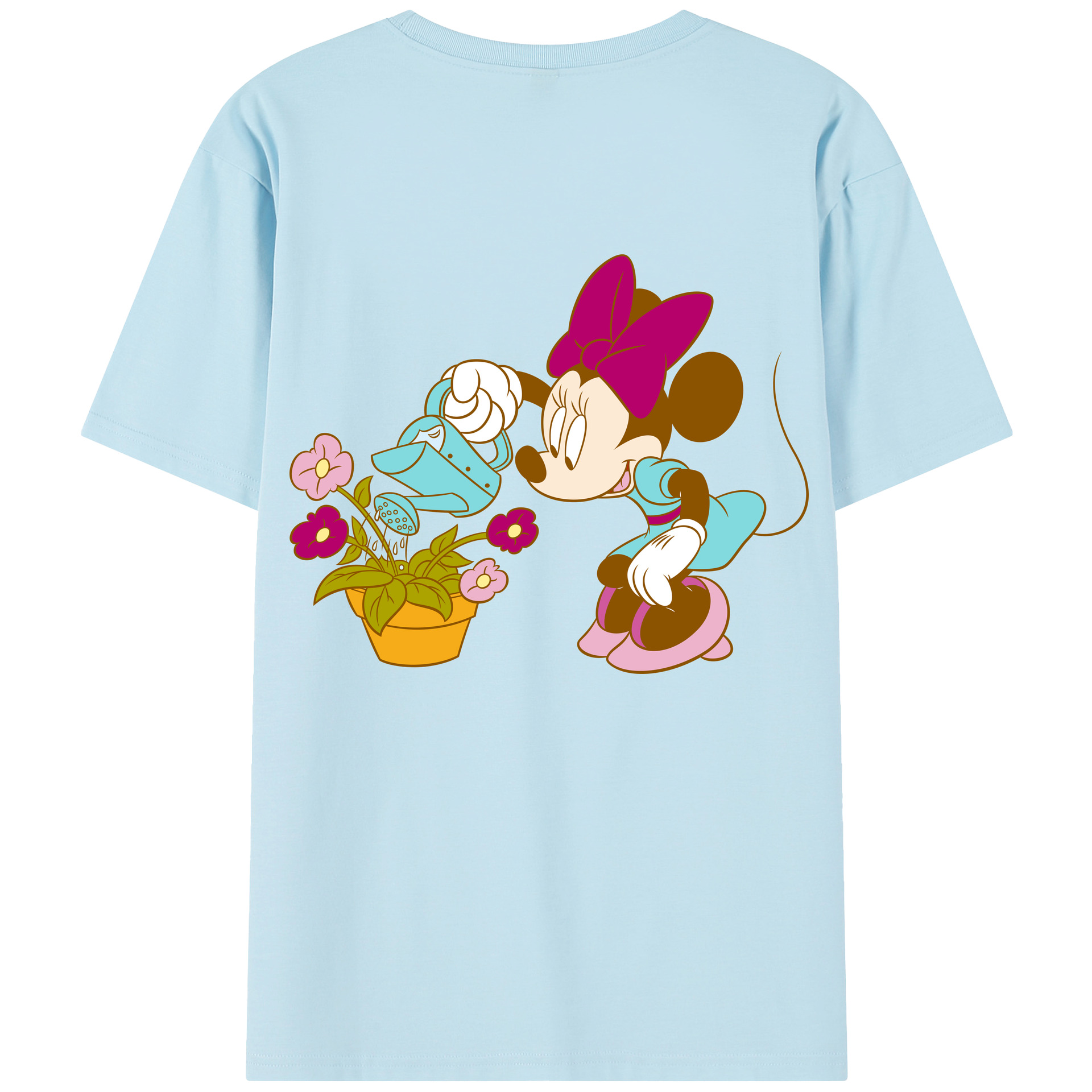 （画像用） ミッキーマウス Mickey Mouse 綿100％半袖Tシャツ（背面プリント）